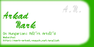 arkad mark business card
